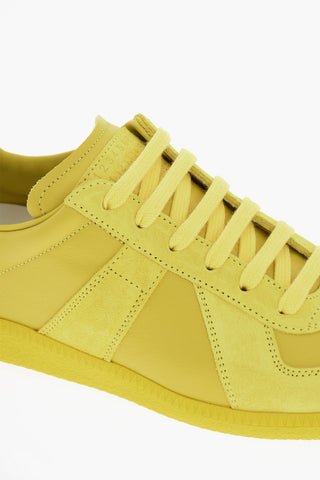 MM22 Ton On Ton Suede and Leather Low-Top Sneakers
