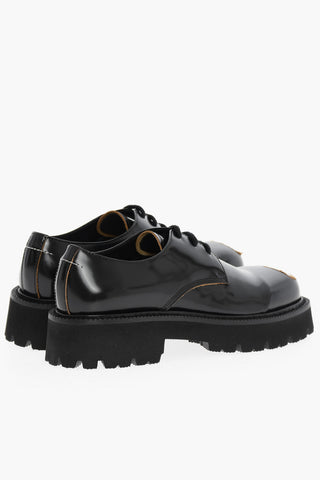 MM6 Scarpe Derby in Pelle effetto Vintage 5cm