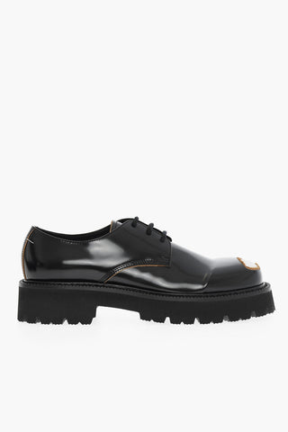 MM6 Scarpe Derby in Pelle effetto Vintage 5cm