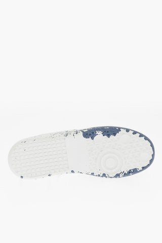 MM22 Painting Effect Low-Top Sneakers