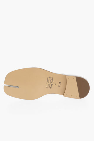MM22 Scarpe Derby TABI in Tinta Unita Effetto Increspato
