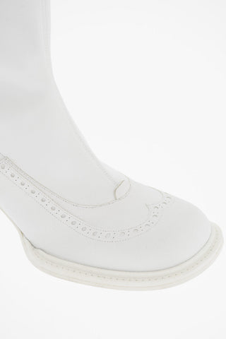 MM22 Leather Sock Booties 7cm
