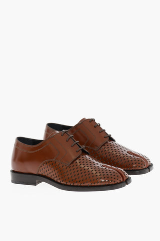 MM22 Scarpe Derby TABI in Pelle Traforata
