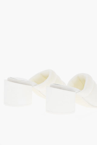 MM6 Padded Mules with 7cm Square Toe