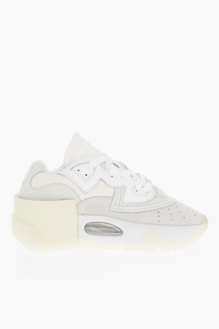 MM6 Suede and Fabric Sneakers with Chunky Sole