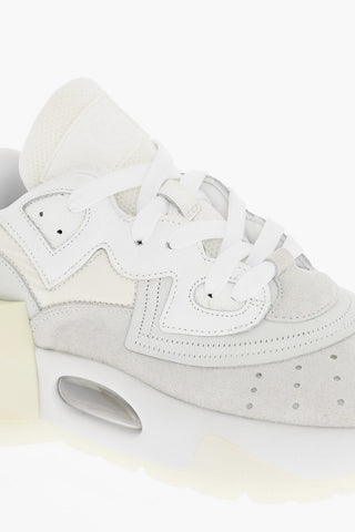 MM6 Suede and Fabric Sneakers with Chunky Sole