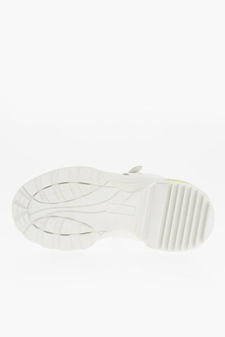 MM22 Vintage Effect Leather Sneakers 7cm