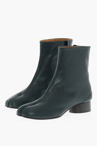 MM22 Leather TABI Ankle Boots Heel 3.5cm