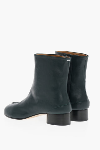 MM22 Leather TABI Ankle Boots Heel 3.5cm