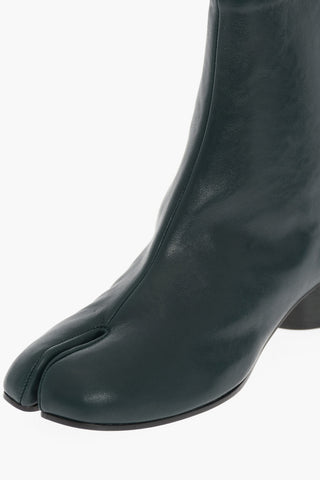 MM22 Leather TABI Ankle Boots Heel 3.5cm