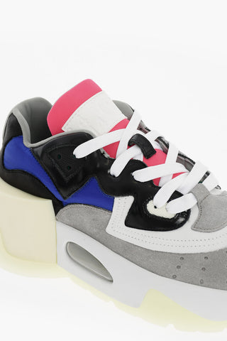 MM6 Suede and Fabric Sneakers with Chunky Sole