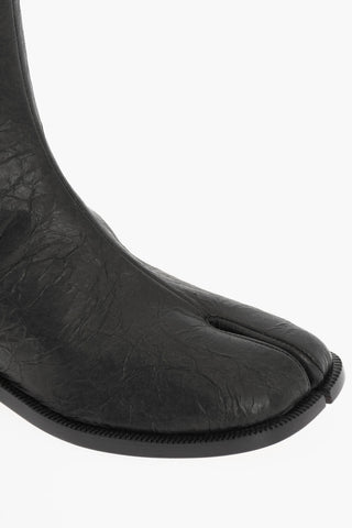MM22 Paper Effect Faux leather TABI Chelsea Boots