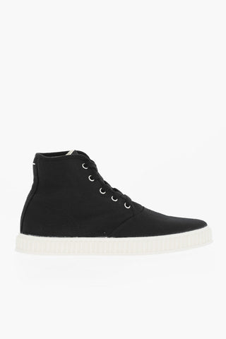 MM22 Sneakers Alte in Cotone a Tinta Unita