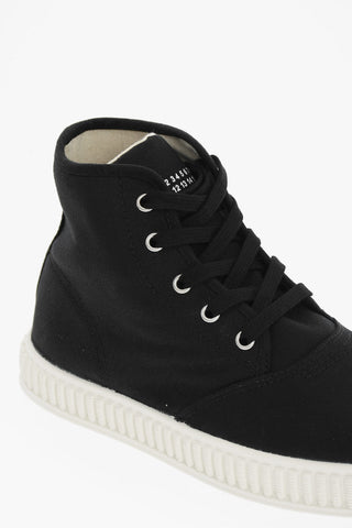 MM22 Sneakers Alte in Cotone a Tinta Unita