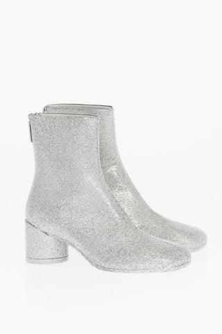 MM6 Tronchetto Glitter con punta quadrata 6cm