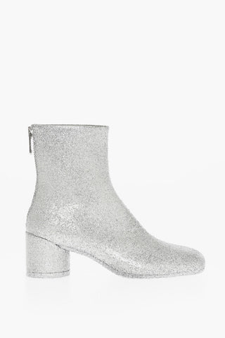 MM6 Tronchetto Glitter con punta quadrata 6cm