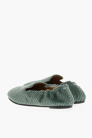 MM22 Solid Color Corduroy Loafers