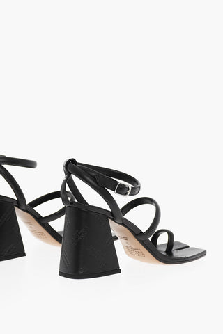 MM22 Leather TABI Ankle-Strap Thong Sandals Heel 9cm