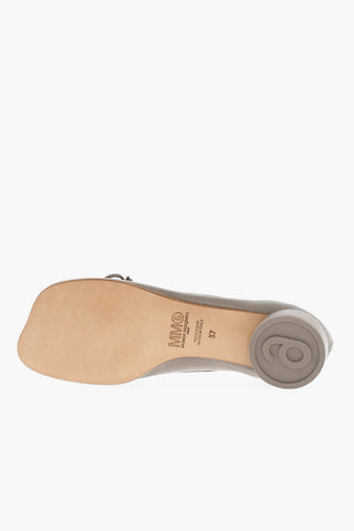 MM6 Leather Ballet Flats with Bow