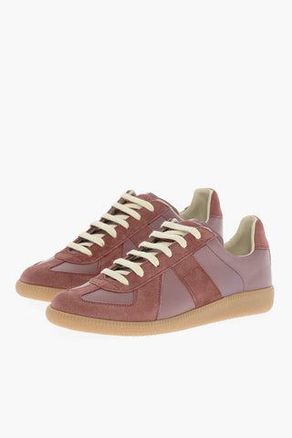 MM22 Sneakers Basse Tono su Tono in Pelle e Suede