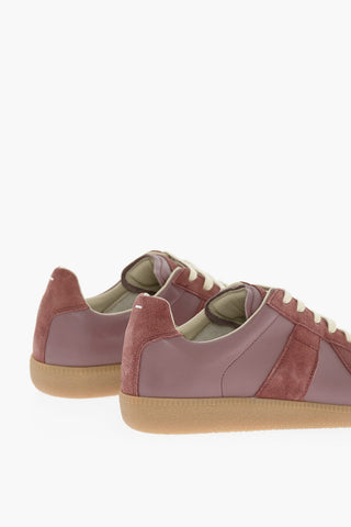 MM22 Sneakers Basse Tono su Tono in Pelle e Suede