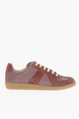 MM22 Sneakers Basse Tono su Tono in Pelle e Suede