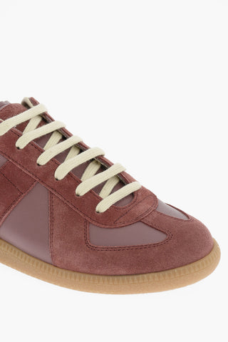 MM22 Sneakers Basse Tono su Tono in Pelle e Suede