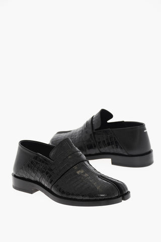 Croco-Effect Leather TABI Penny Lofares