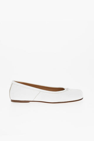 MM22 Crinkled Effect Solid Color TABI Ballet Flats