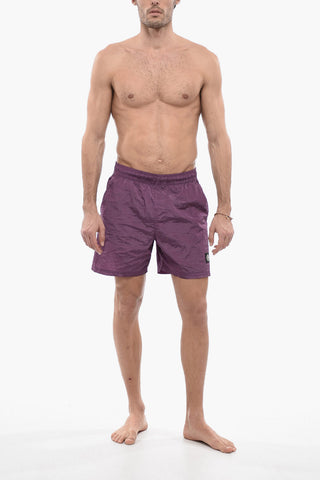 Solid Color Nylon Swimshorts