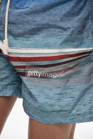 Printed GETTY MONEY Swim shorts