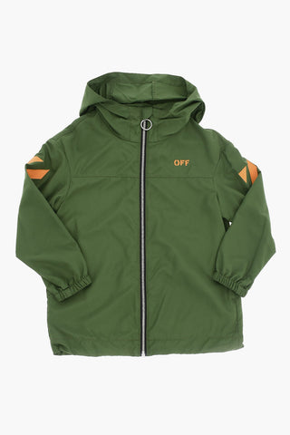 OFF STAMP WINDBREAKER MILITARY ORANGE