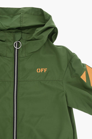 OFF STAMP WINDBREAKER MILITARY ORANGE