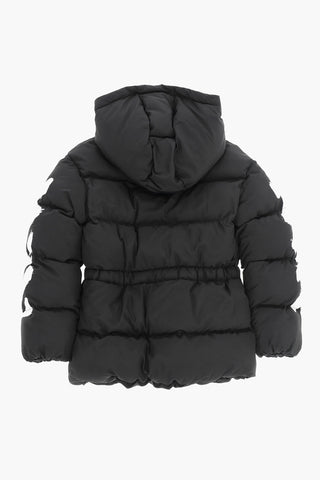 OFF SCRIPT DIAGONAL PUFFER BLACK WHITE