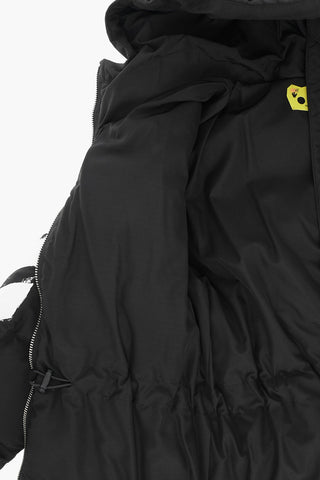 OFF SCRIPT DIAGONAL PUFFER BLACK WHITE