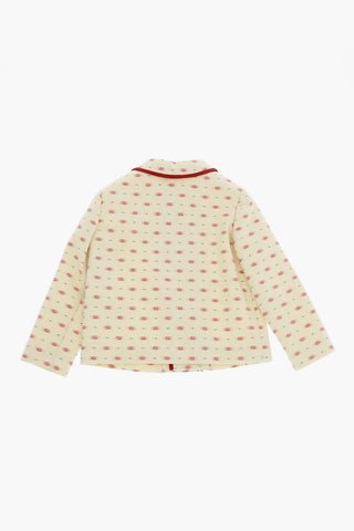All-Over Monogram Wool Double Breasted Coat