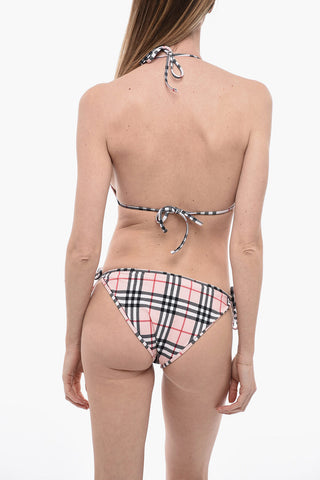 Bikini a Triangolo con Iconico Motivo a Quadri