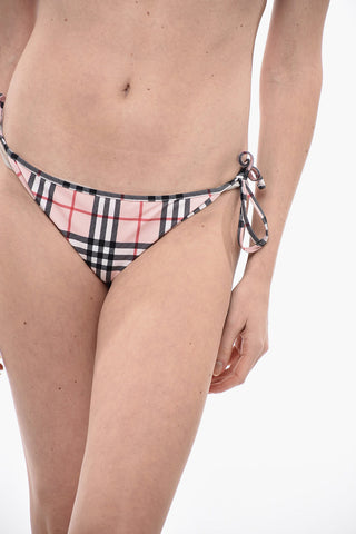 Bikini a Triangolo con Iconico Motivo a Quadri