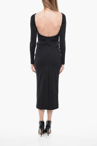 Vestito a Tubino Con Boustier e Cristalli