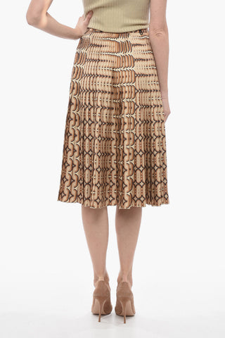 Silk Pleated Skirt