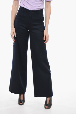 Wollhose HARBOUR Mit Geradem Schnitt
