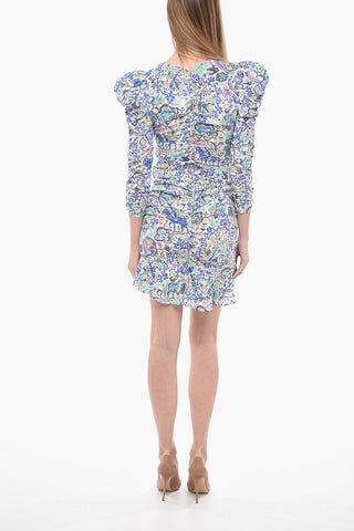 Ruched BIREYA Silk Dress