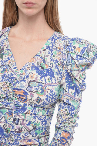 Ruched BIREYA Silk Dress