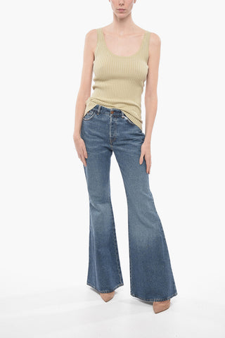Ribbed Wool Blend Sleeveless Top