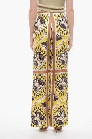 Silk Baggy Pants with Bandana Pattern