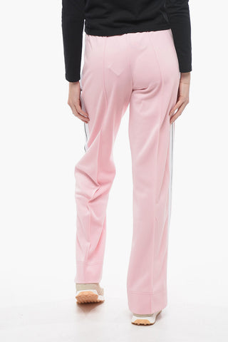 Joggers Track Cropped Con Bande A contrasto