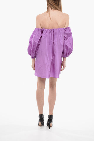 Pouf Sleeves Silk Blouse