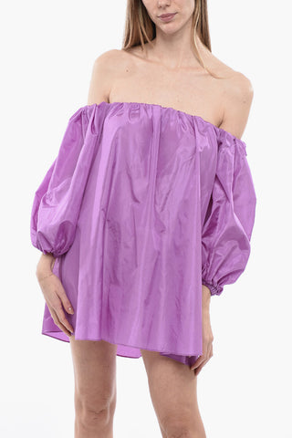 Pouf Sleeves Silk Blouse