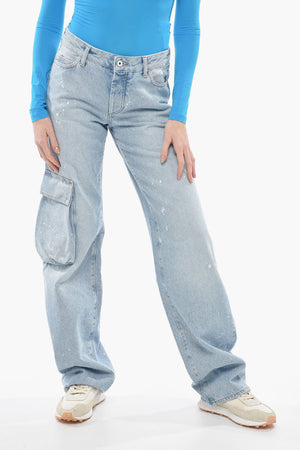 Jeans Straight Fit TOYBOX Lackeffekt 23 cm