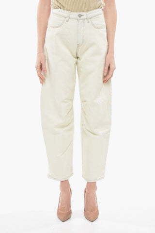Bleached Wash Straight Fit Jeans